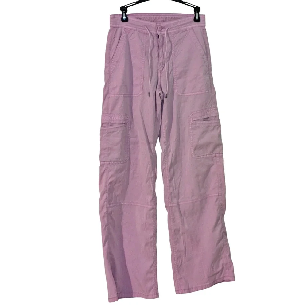 American Eagle Dreamy Drape Pants Lilac Purple Drawstring Size 00 NWT $60 - Picture 4 of 11